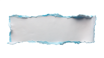 White Torn ripper paper sheet Texture isolated on transparent background png