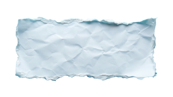 White Torn ripper paper sheet Texture isolated on transparent background png