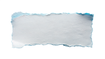 White Torn ripper paper sheet Texture isolated on transparent background png
