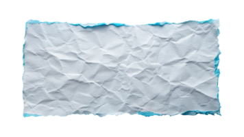 White Torn ripper paper sheet Texture isolated on transparent background png