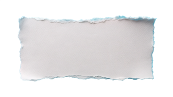 White Torn ripper paper sheet Texture isolated on transparent background png