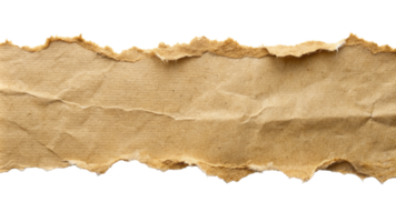 Torn ripper paper sheet Texture isolated on transparent background png