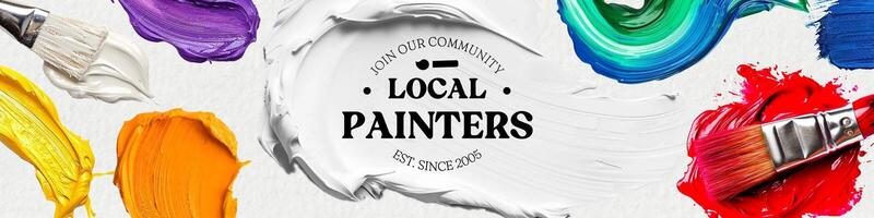 Painting as a Hobby Social Media Banner template