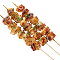 Isolated yakitori on transparent background png