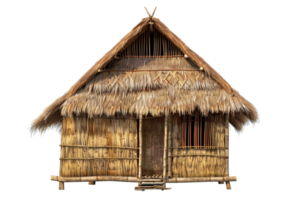 Nipa hut isolated on transparent png