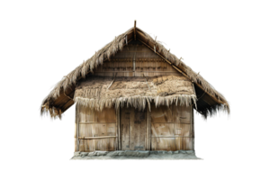 Nipa hut isolated on transparent png
