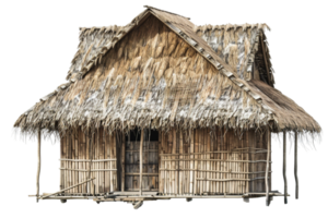 Nipa hut isolated on transparent png