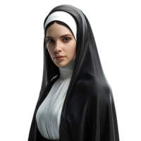 Nun isolated on transparent png