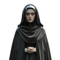 Nun isolated on transparent png