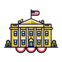 Inauguration icon against transparent background Generated by Ai png