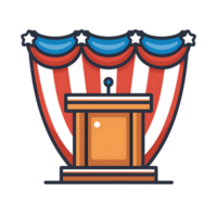 Inauguration icon against transparent background Generated by Ai png