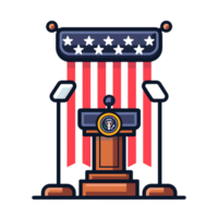Inauguration icon against transparent background Generated by Ai png