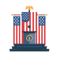 Inauguration icon against transparent background Generated by Ai png