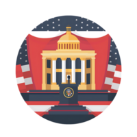Inauguration icon against transparent background Generated by Ai png