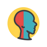 Psychologist icon against transparent background png