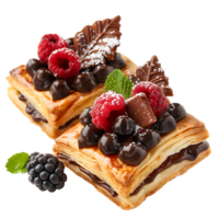 Pastry isolated against transparent background png
