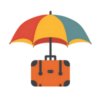 Travel Insurance icon against transparent background generated by Ai png
