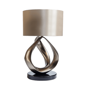 de cabeceira mesa luminária dentro moderno contemporâneo contra transparente fundo gerado de ai png