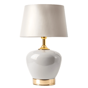 de cabeceira mesa luminária dentro moderno contemporâneo contra transparente fundo gerado de ai png