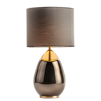 de cabeceira mesa luminária dentro moderno contemporâneo contra transparente fundo gerado de ai png