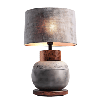 de cabeceira mesa luminária dentro moderno contemporâneo contra transparente fundo gerado de ai png