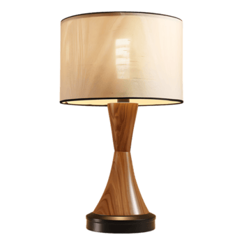 de cabeceira mesa luminária dentro moderno contemporâneo contra transparente fundo gerado de ai png