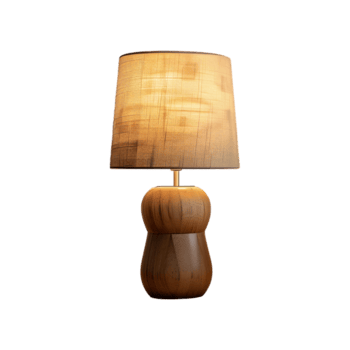 de cabeceira mesa luminária dentro moderno contemporâneo contra transparente fundo gerado de ai png