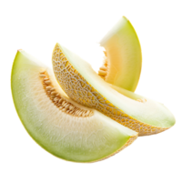 Honeydew melon isolated on transparent background generated Ai png