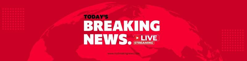 Breaking News LinkedIn Banner template