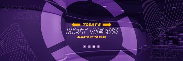Hot News Social Media Header template