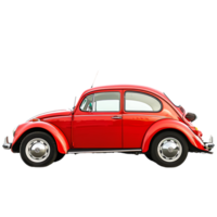 Red car over transparent background png