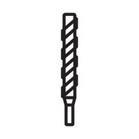 drill bit icon symbol vector