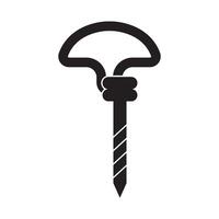 drill bit icon symbol vector