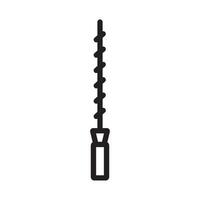 drill bit icon symbol vector