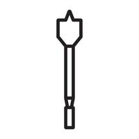 drill bit icon symbol vector