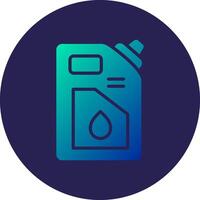 Lubricant Glyph Gradient Circle Icon Design vector
