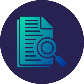 buscar archivo glifo degradado circulo icono diseño vector