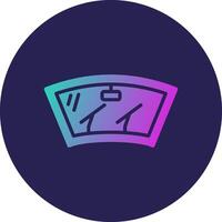 Wiper Glyph Gradient Circle Icon Design vector