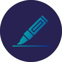 Marker Glyph Gradient Circle Icon Design vector