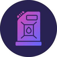 Canister Glyph Gradient Circle Icon Design vector