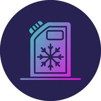 Coolant Glyph Gradient Circle Icon Design vector