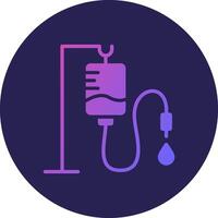 Iv Glyph Gradient Circle Icon Design vector
