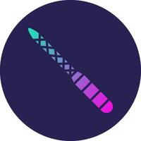 Nail File Glyph Gradient Circle Icon Design vector