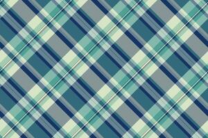 Dreamy plaid tartan, cover pattern check seamless. Bold textile background texture fabric in pastel and cyan colors. vector