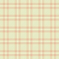 Content plaid tartan check, guy pattern textile. Overlay fabric seamless texture background in light and orange colors. vector