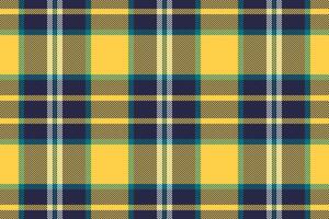 Fashionable pattern check fabric, graceful texture tartan . Loft seamless textile background plaid in dark and amber colors. vector