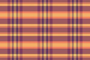 Pixel background texture fabric, minimalist tartan plaid seamless. Place check textile pattern in red and purple colors. vector