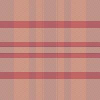 Chequered texture textile fabric, factory background plaid pattern. Design tartan seamless check in red and light colors. vector