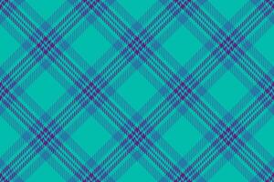 Drapery background plaid seamless, tracery texture textile tartan. Stripe fabric pattern check in teal and cyan colors. vector