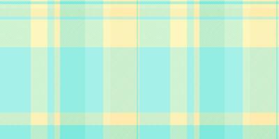 Panel seamless texture tartan, invitation textile check. Youth pattern fabric plaid background in teal and light colors. vector